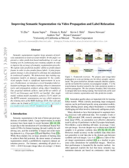 Improving Semantic Segmentation via Video Propagation and Label
  Relaxation
