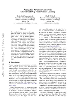 Playing Text-Adventure Games with Graph-Based Deep Reinforcement
  Learning