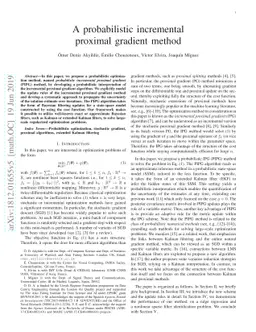 A probabilistic incremental proximal gradient method