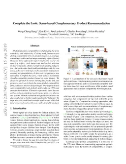 Complete the Look: Scene-based Complementary Product Recommendation