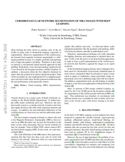 Cerebrovascular Network Segmentation on MRA Images with Deep Learning