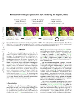 Interactive Full Image Segmentation by Considering All Regions Jointly