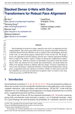 Stacked Dense U-Nets with Dual Transformers for Robust Face Alignment