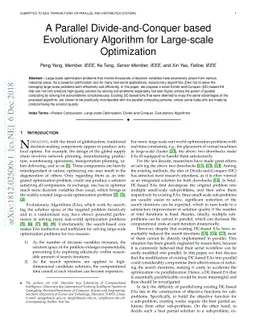 A Parallel Divide-and-Conquer based Evolutionary Algorithm for
  Large-scale Optimization