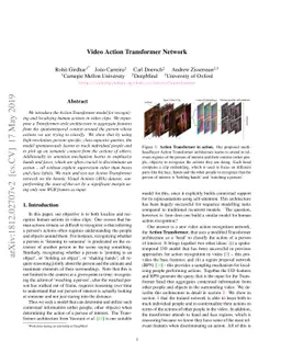 Video Action Transformer Network