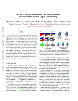 PartNet: A Large-scale Benchmark for Fine-grained and Hierarchical
  Part-level 3D Object Understanding