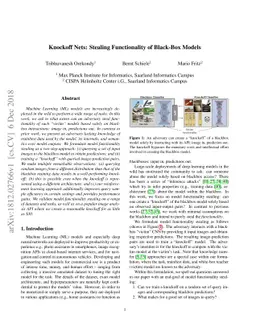 Knockoff Nets: Stealing Functionality of Black-Box Models
