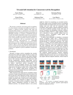 Tri-axial Self-Attention for Concurrent Activity Recognition