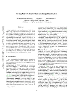 Fooling Network Interpretation in Image Classification
