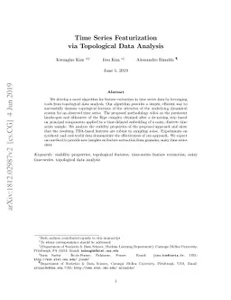 Time Series Featurization via Topological Data Analysis