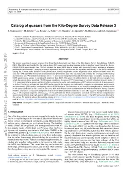 Catalog of quasars from the Kilo-Degree Survey Data Release 3