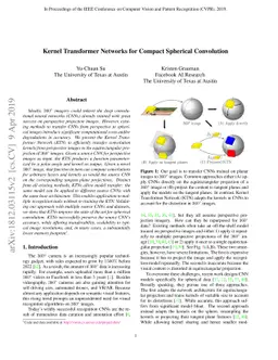 Kernel Transformer Networks for Compact Spherical Convolution
