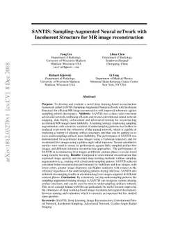 SANTIS: Sampling-Augmented Neural neTwork with Incoherent Structure for
  MR image reconstruction