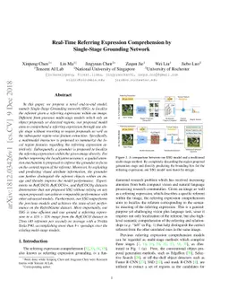 Real-Time Referring Expression Comprehension by Single-Stage Grounding
  Network