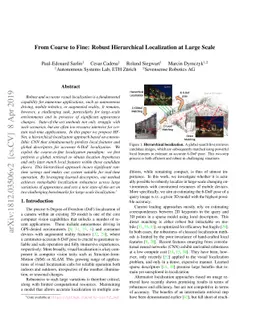 From Coarse to Fine: Robust Hierarchical Localization at Large Scale