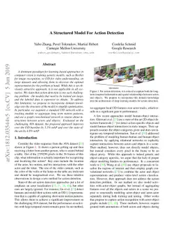 A Structured Model For Action Detection