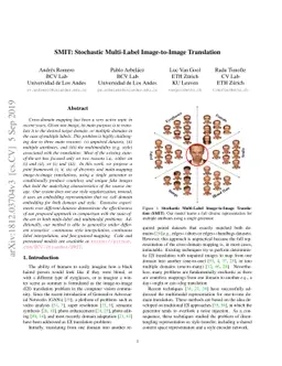 SMIT: Stochastic Multi-Label Image-to-Image Translation