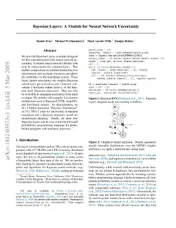 Bayesian Layers: A Module for Neural Network Uncertainty