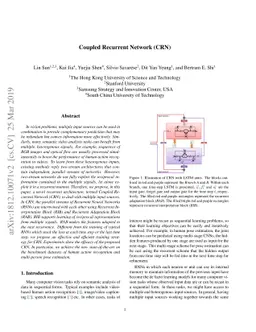 Coupled Recurrent Network (CRN)