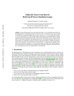 Gliders2d: Source Code Base for RoboCup 2D Soccer Simulation League