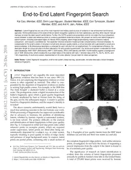 End-to-End Latent Fingerprint Search