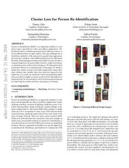 Cluster Loss for Person Re-Identification