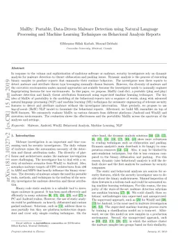 Portable, Data-Driven Malware Detection using Language Processing and
  Machine Learning Techniques on Behavioral Analysis Reports