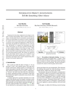 Informative Object Annotations: Tell Me Something I Don't Know