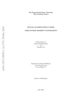 Signal Classification under structure sparsity constraints