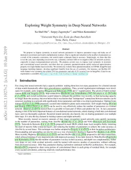 Exploring Weight Symmetry in Deep Neural Networks
