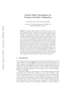 Artistic Object Recognition by Unsupervised Style Adaptation