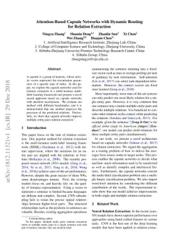 Attention-Based Capsule Networks with Dynamic Routing for Relation
  Extraction