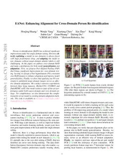 EANet: Enhancing Alignment for Cross-Domain Person Re-identification