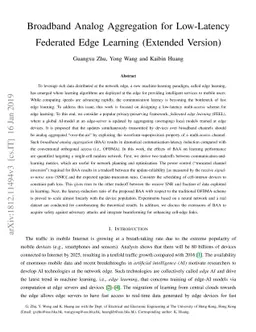Broadband Analog Aggregation for Low-Latency Federated Edge Learning
  (Extended Version)