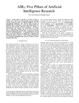 AIR5: Five Pillars of Artificial Intelligence Research