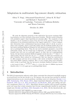 Adaptation in multivariate log-concave density estimation