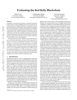 Evaluating the Red Belly Blockchain