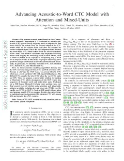 Advancing Acoustic-to-Word CTC Model with Attention and Mixed-Units