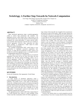 SwitchAgg:A Further Step Towards In-Network Computation