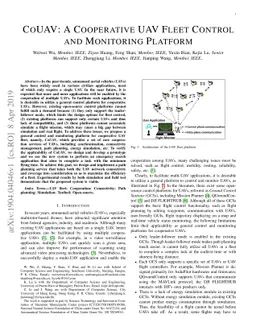 CoUAV: A Cooperative UAV Fleet Control and Monitoring Platform