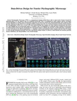 Data-Driven Design for Fourier Ptychographic Microscopy