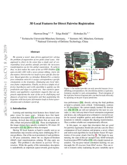3D Local Features for Direct Pairwise Registration
