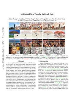 Multimodal Style Transfer via Graph Cuts