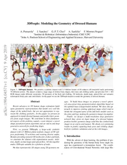 3DPeople: Modeling the Geometry of Dressed Humans