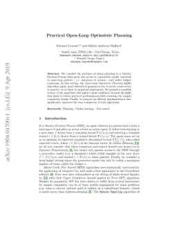 Practical Open-Loop Optimistic Planning