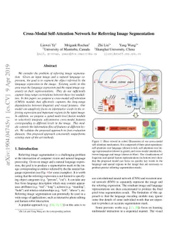 Cross-Modal Self-Attention Network for Referring Image Segmentation