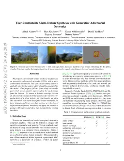 User-Controllable Multi-Texture Synthesis with Generative Adversarial
  Networks