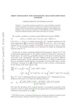 Drift Estimation for Stochastic Reaction-Diffusion Systems
