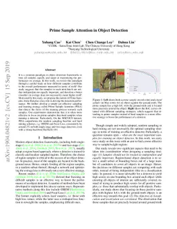 Prime Sample Attention in Object Detection