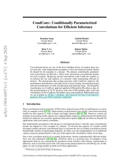 CondConv: Conditionally Parameterized Convolutions for Efficient
  Inference